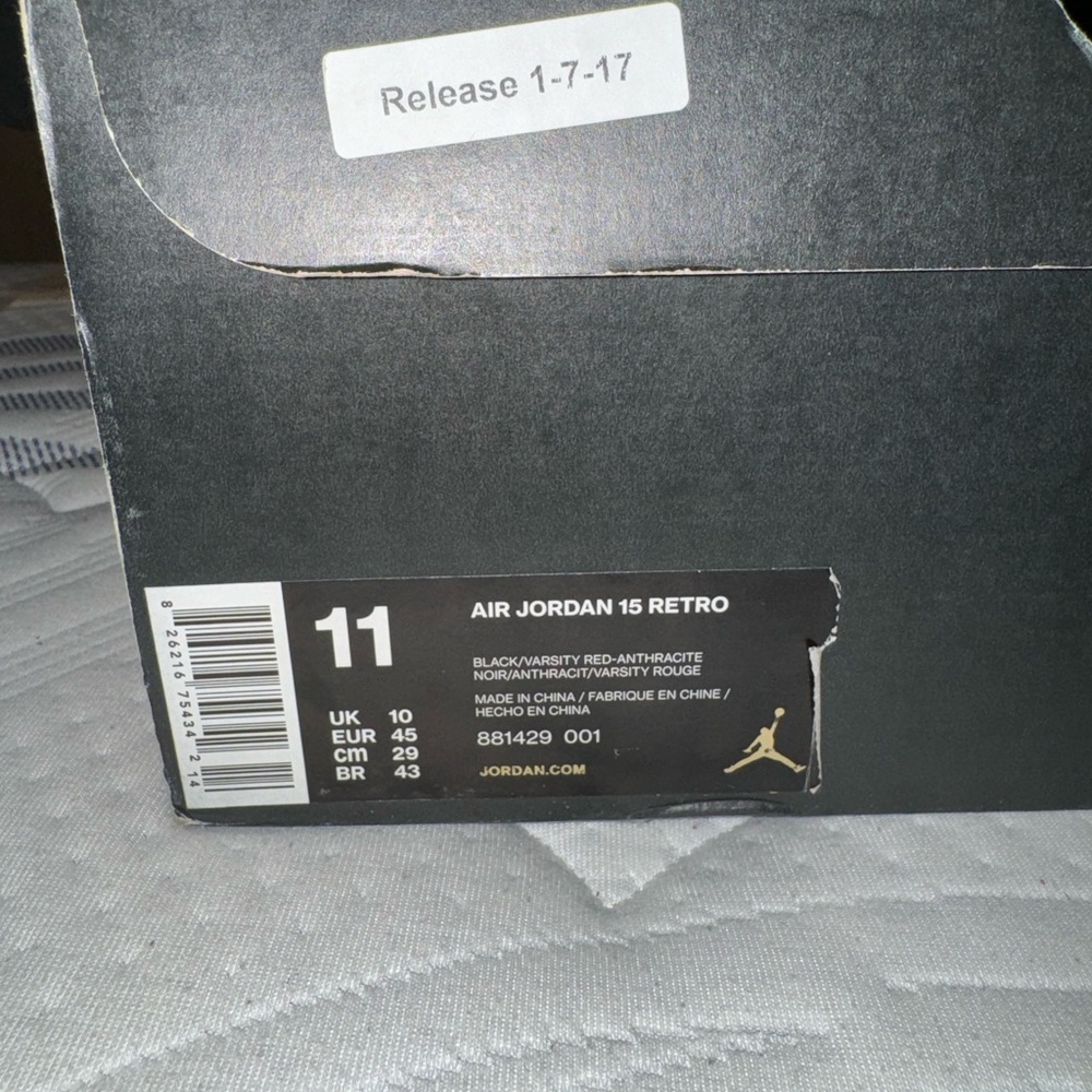 Air Jordan retro stealth 15.